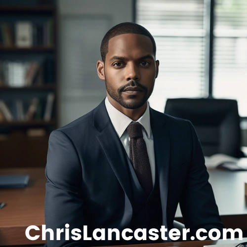 Male lawyer facing the camera in the conference room